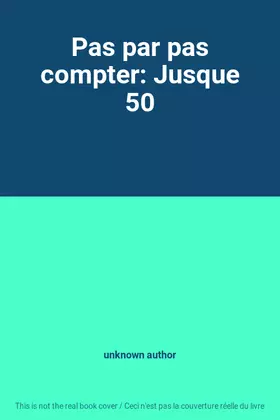 Couverture du produit · Pas par pas compter: Jusque 50