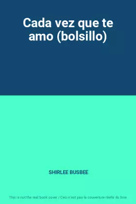 Couverture du produit · Cada vez que te amo (bolsillo)