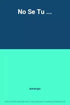 Couverture du produit · No Se Tu ...