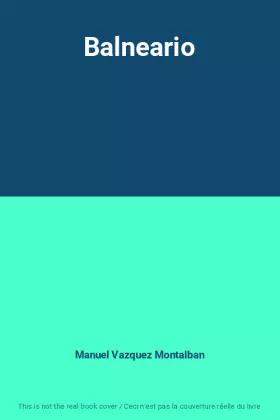 Couverture du produit · Balneario