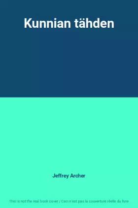 Couverture du produit · Kunnian tähden