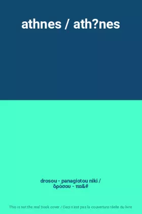 Couverture du produit · athnes / ath?nes