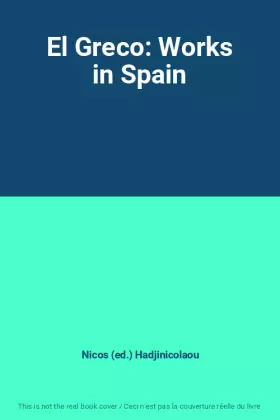 Couverture du produit · El Greco: Works in Spain