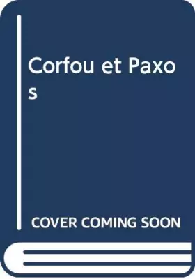 Couverture du produit · Corfou et Paxos