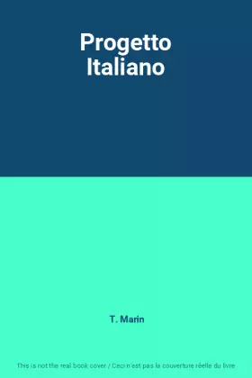 Couverture du produit · Progetto Italiano