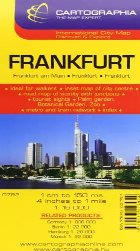 Couverture du produit · Plan Cartographia Francfort