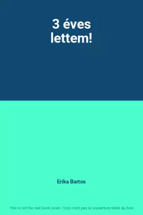 Couverture du produit · 3 ​éves lettem!