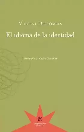 Couverture du produit · EL IDIOMA DE LA IDENTIDAD