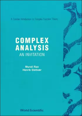 Couverture du produit · COMPLEX ANALYSIS: AN INVITATION