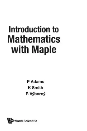 Couverture du produit · Introduction to mathematics with maple