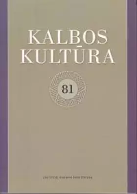 Couverture du produit · Kalbos kultūra **83**