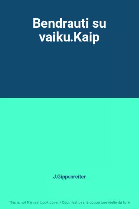 Couverture du produit · Bendrauti su vaiku.Kaip