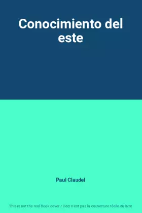 Couverture du produit · Conocimiento del este