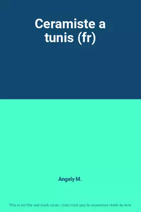 Couverture du produit · Ceramiste a tunis (fr)