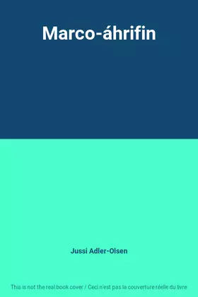 Couverture du produit · Marco-áhrifin