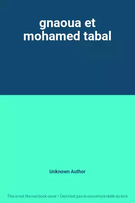 Couverture du produit · gnaoua et mohamed tabal