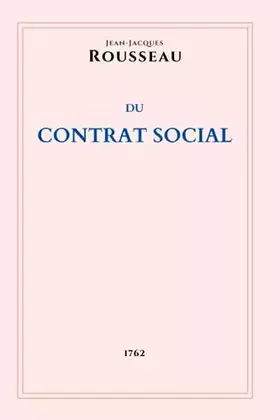 Couverture du produit · Du contrat social