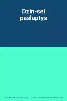 Couverture du produit · Dzin-sei paslaptys