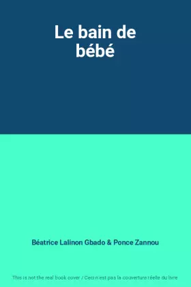 Couverture du produit · Le bain de bébé