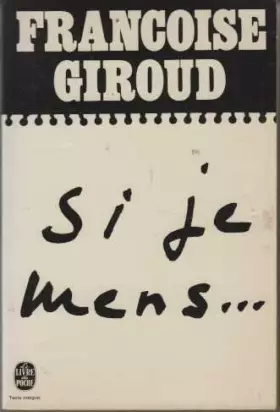 Couverture du produit · Si je mens.