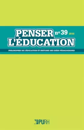 Couverture du produit · Penser l'Education, N 39/2016