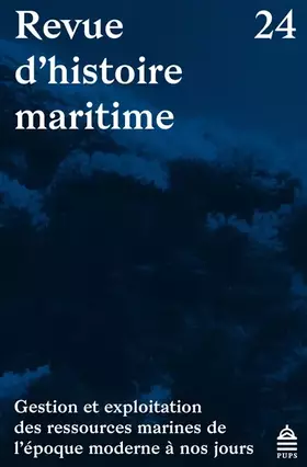 Couverture du produit · Revue d'histoire maritime 24