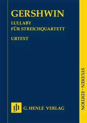 Couverture du produit · Lullaby für Streichquartett Studien-Edition