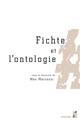 Couverture du produit · Fichte et l'ontologie