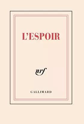 Couverture du produit · Carnet poche «L'Espoir» (papeterie)