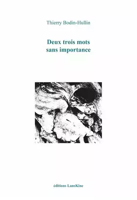 Couverture du produit · Deux trois mots sans importance