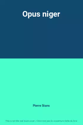 Couverture du produit · Opus niger