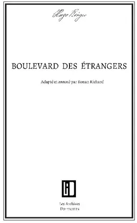Couverture du produit · Boulevard des étrangers