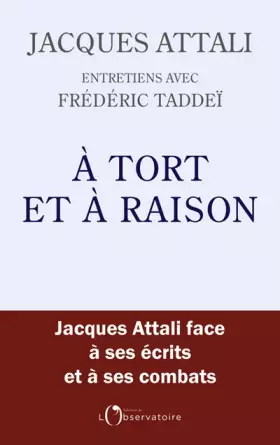 Couverture du produit · À tort et à raison