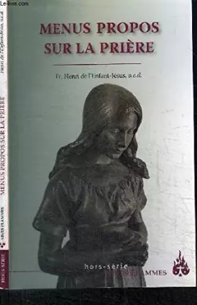 Couverture du produit · MENUS PROPOS SUR LA PRIERE