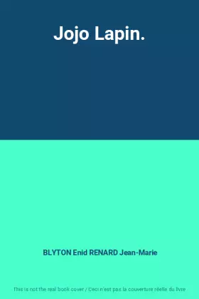 Couverture du produit · Jojo Lapin.