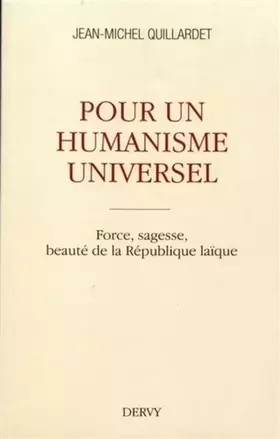 Couverture du produit · Pour un humanisme universel