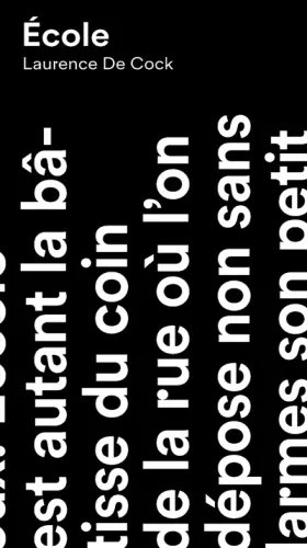Couverture du produit · Ecole