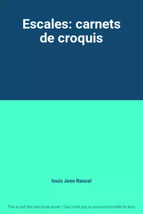 Couverture du produit · Escales: carnets de croquis