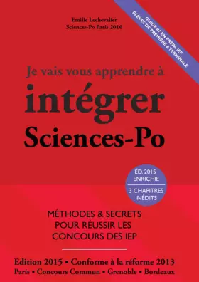 Couverture du produit · Je vais vous apprendre à intégrer Sciences-Po