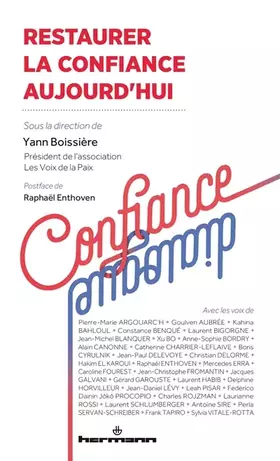 Couverture du produit · Restaurer la confiance aujourd'hui