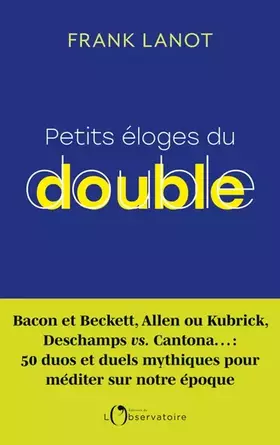 Couverture du produit · Petits éloges du double