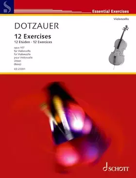 Couverture du produit · 12 Exercices: Urtext. op. 107. cello.