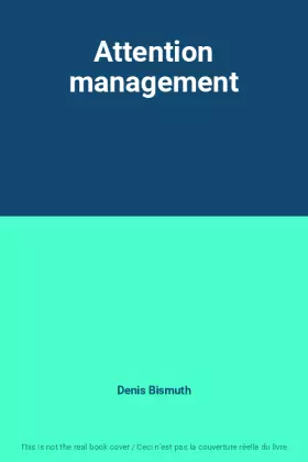 Couverture du produit · Attention management
