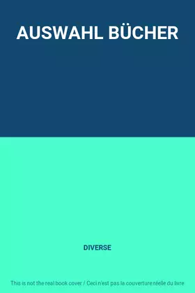 Couverture du produit · AUSWAHL BÜCHER
