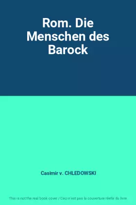 Couverture du produit · Rom. Die Menschen des Barock