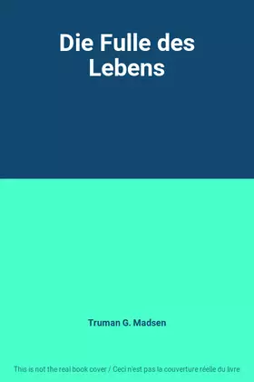 Couverture du produit · Die Fulle des Lebens