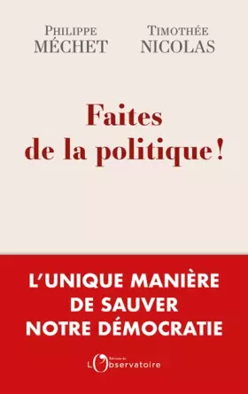 Couverture du produit · Faites de la politique