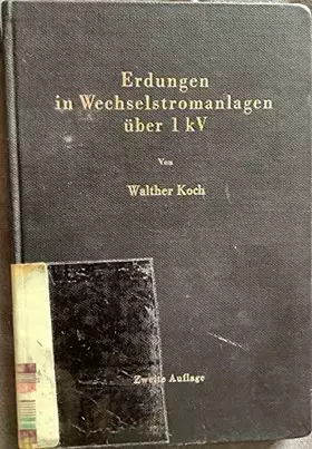 Couverture du produit · Erdungen in Wechselstromanlagen Über 1 kV