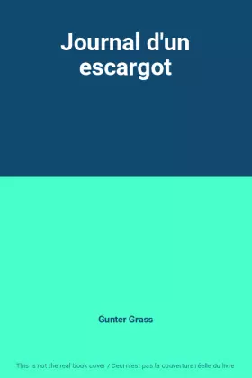 Couverture du produit · Journal d'un escargot