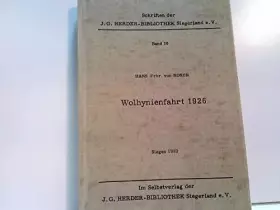 Couverture du produit · Wolhynienfahrt 1926